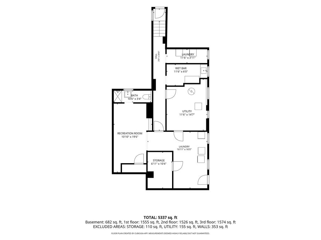 29 Esmond Street floor plan with dimensions — First floor