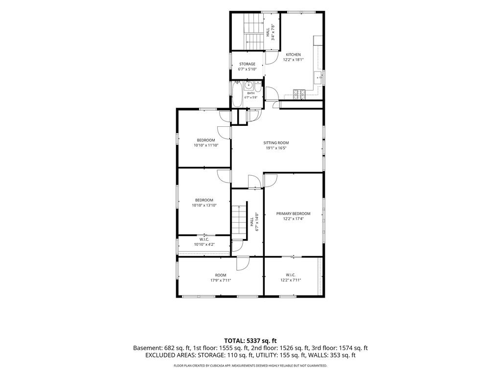 29 Esmond Street floor plan with dimensions — Third floor